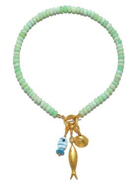 Sequin Amelie Charm Necklace